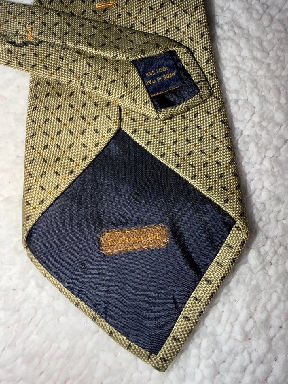 Coach silk tie